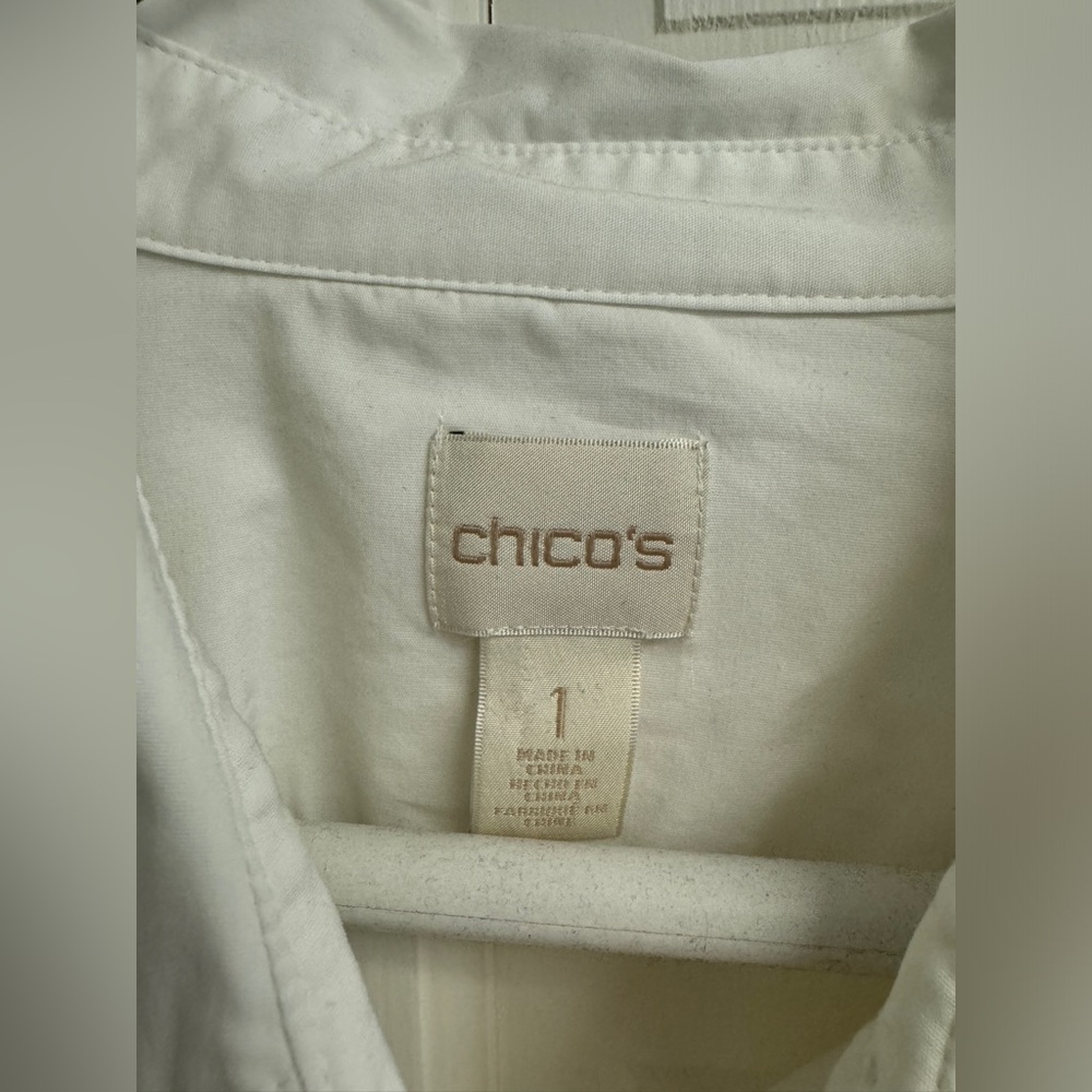 Chicos White Button Down - image 3
